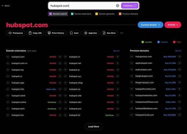 how to check if a domain name is available with instant domain search